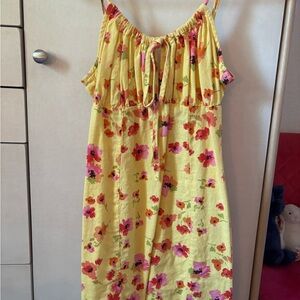 Floral Yellow Sundress